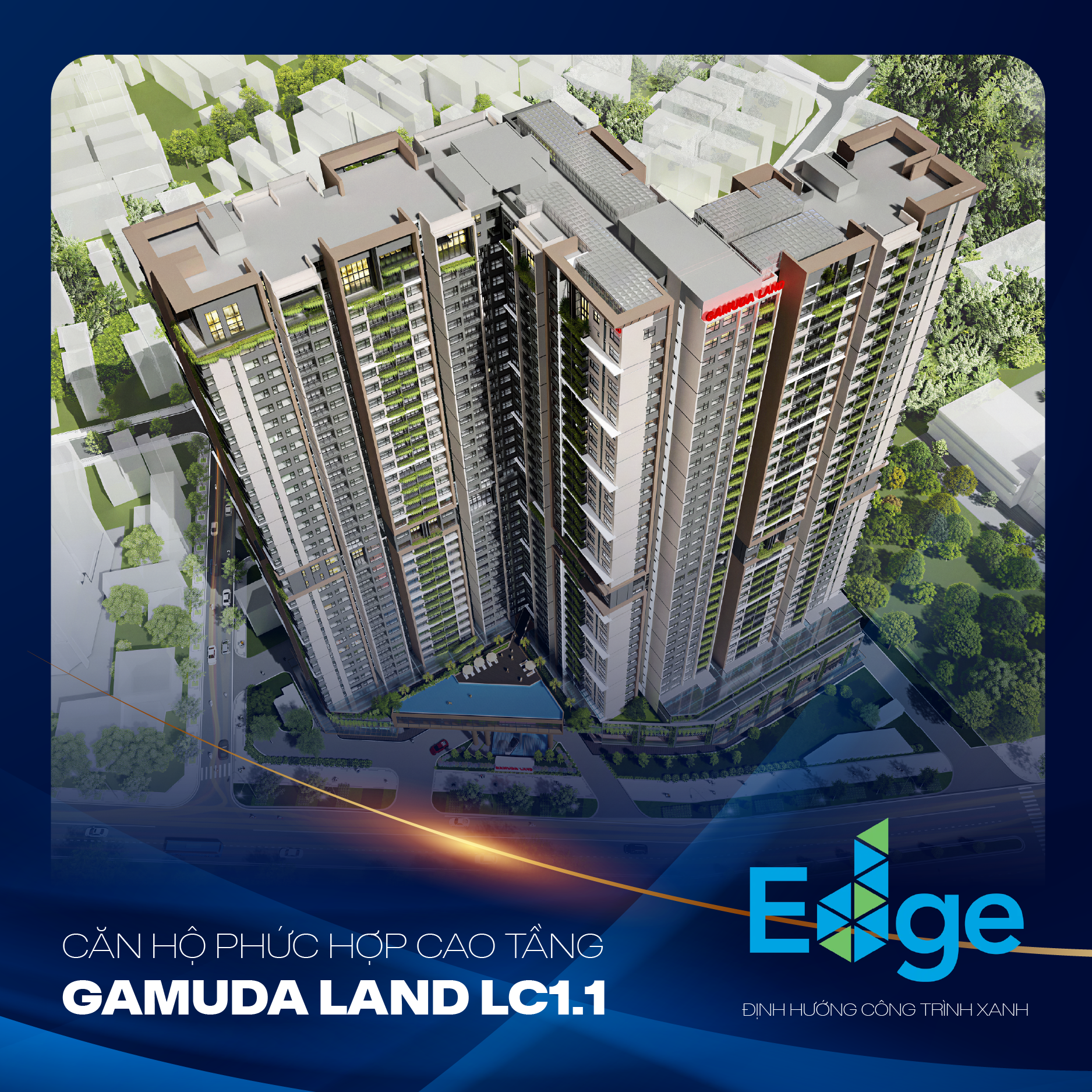 Dự án Gamuda Land Hải Phòng do Vilai Việt làm tổng thầu Thiết kế & Thi công được định hướng theo tiêu chuẩn xanh EDGE.